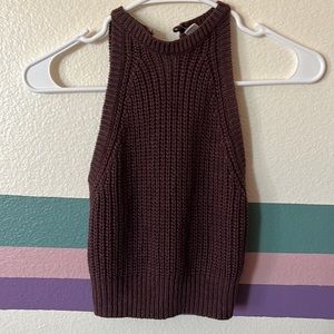 Crochet knit top